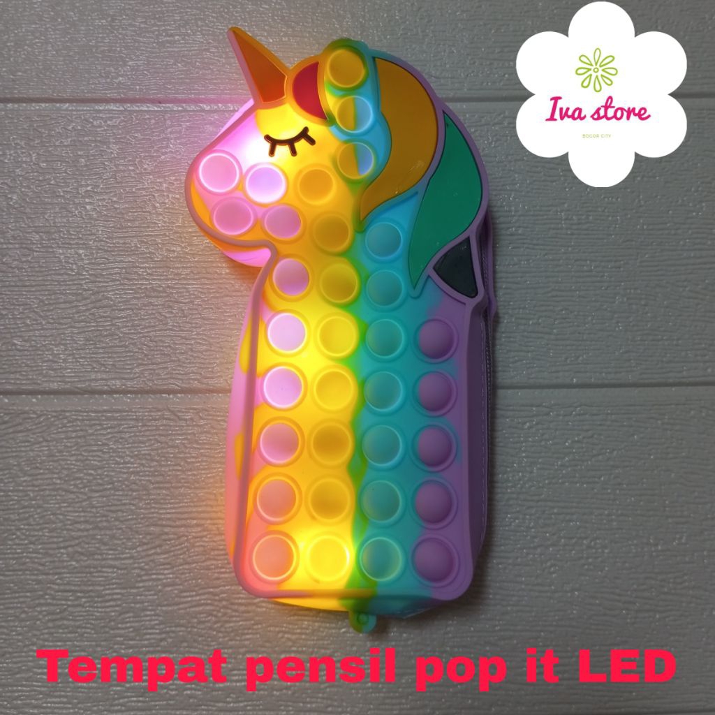

Tempat Pensil pop it Unicorn LED