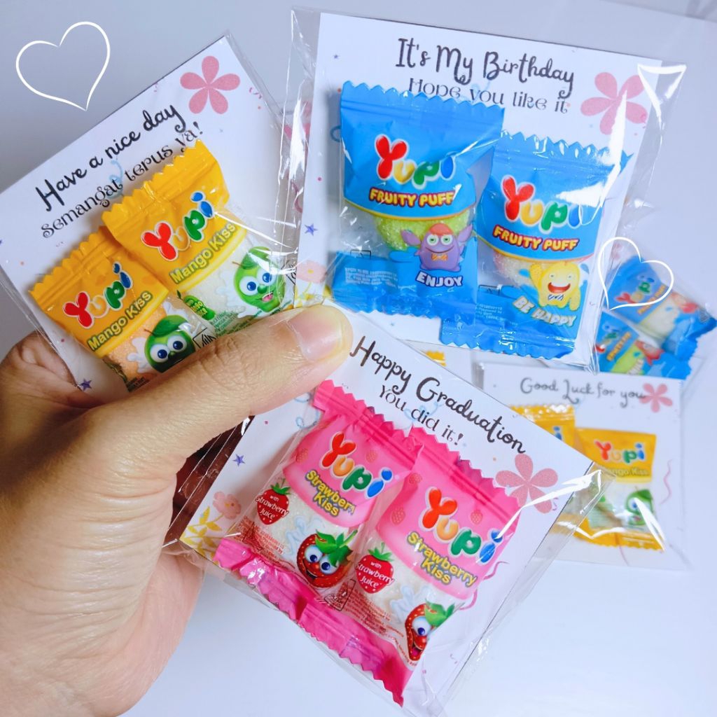 

[ Bisa Custom Ucapan ] Mini Gift Snack Ulang Tahun | Freebies Isian Goodie Bags | Souvenir Ulang tahun