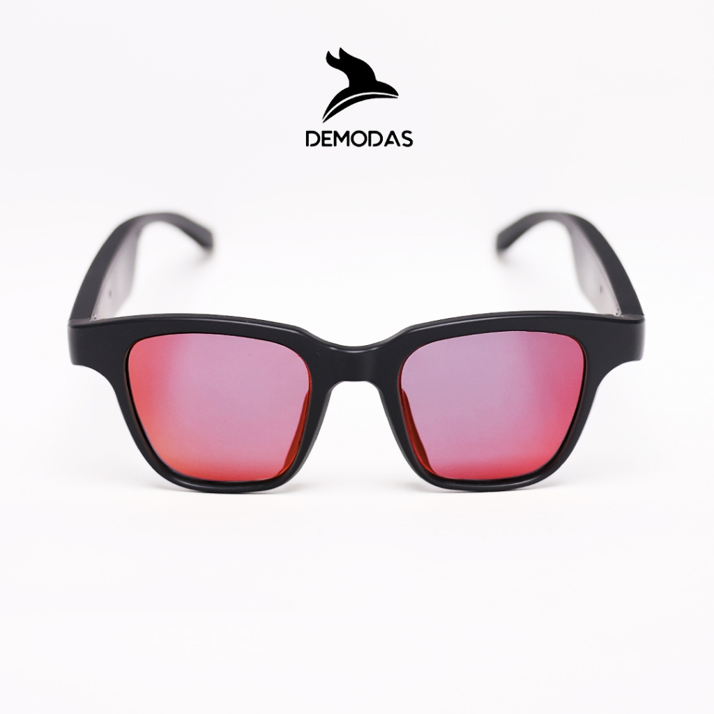 Demodas - Smart Glasses Frame Kacamata Speaker Bluetooth Bahan TR SGA-101-RED