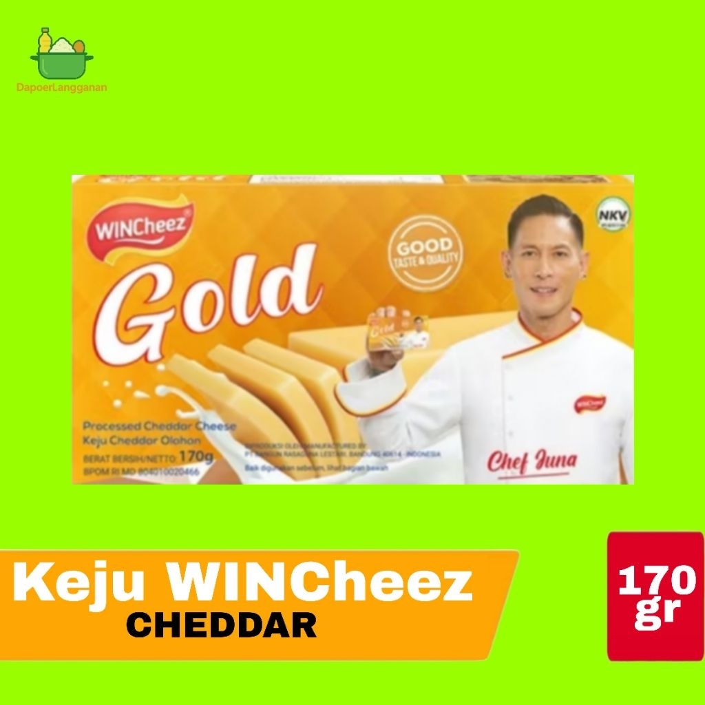 

Keju WinCheez 170gr Keju Cheddar Blok Serbaguna Mudah Diparut dan Gurih