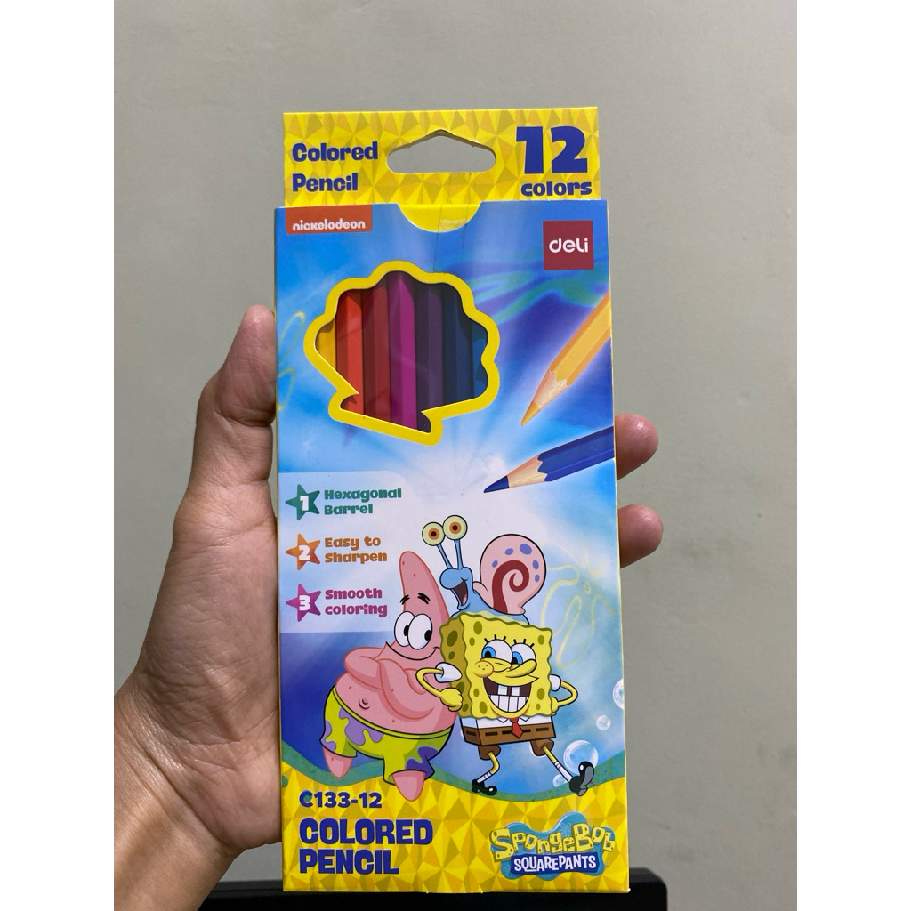 

Pensil warna deli C133-2 spongebob isi 12
