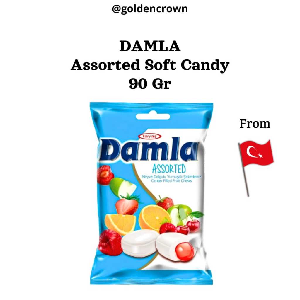 

DAMLA Assorted Candy / Permen Lunak Aneka Rasa 90g