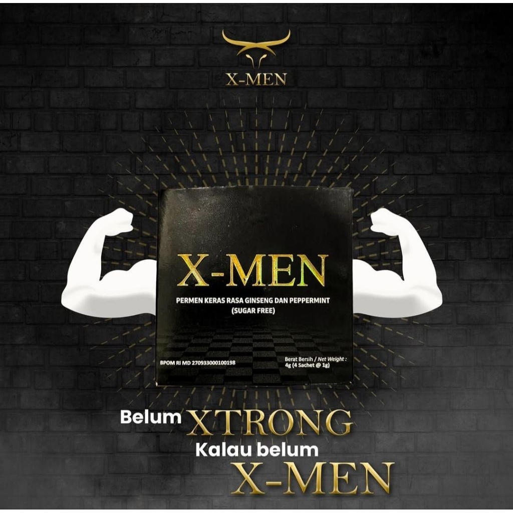 

[Privasi Aman] Xmen Permen Ginseng Rasa Peppermint Original 1 Box isi 4 pcs