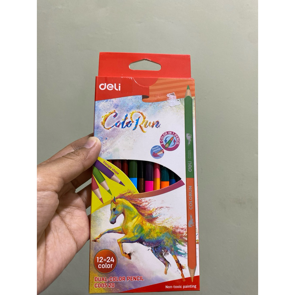 

Pensil warna deli 12 warna color run