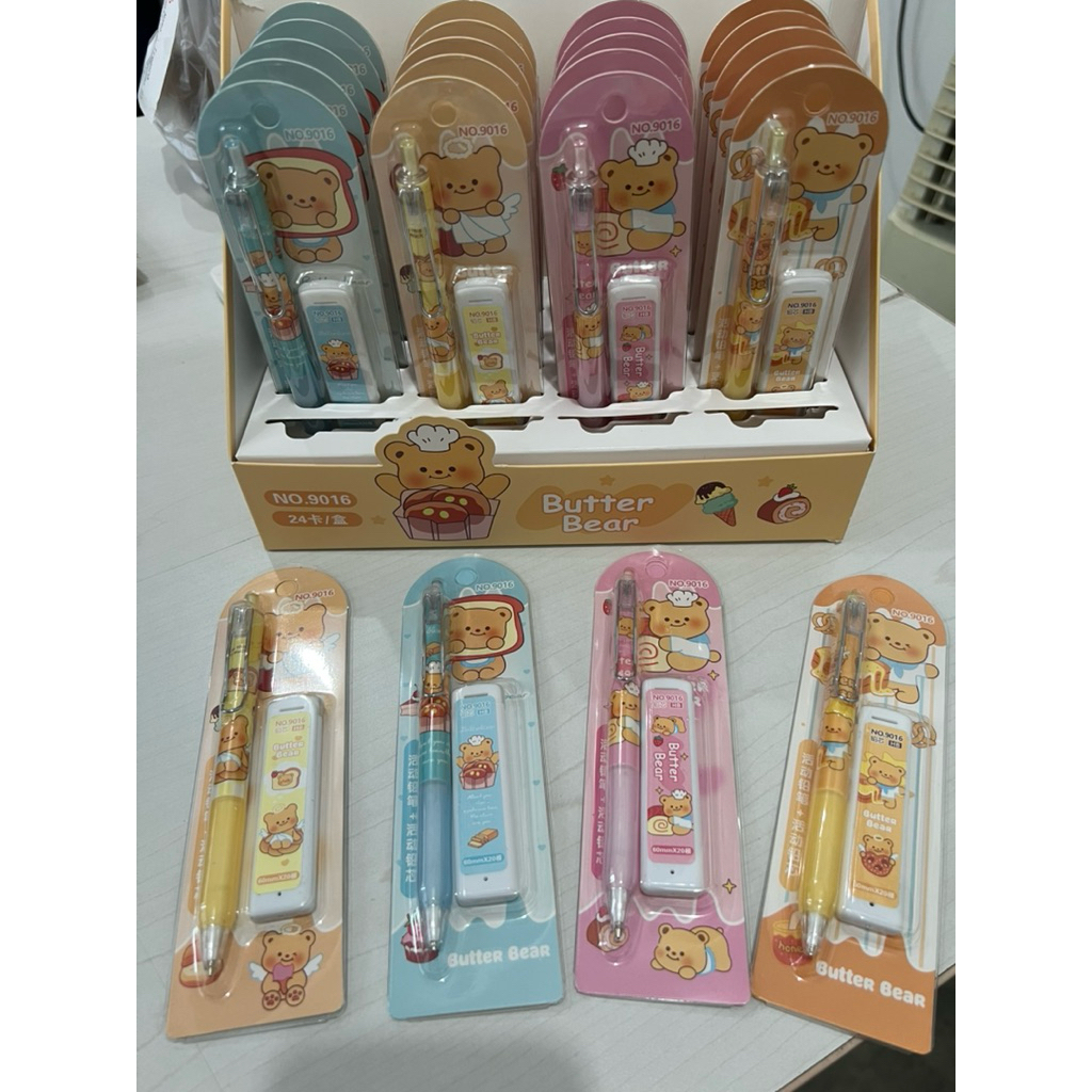 

PENSIL MEKANIK SET BUTTER BEAR LENGKAP DENGAN ISI PENSIL
