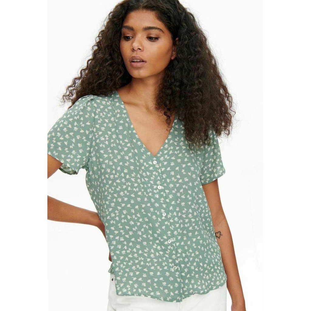Foxstore Atasan Blouse V-Neck Wanita Branded