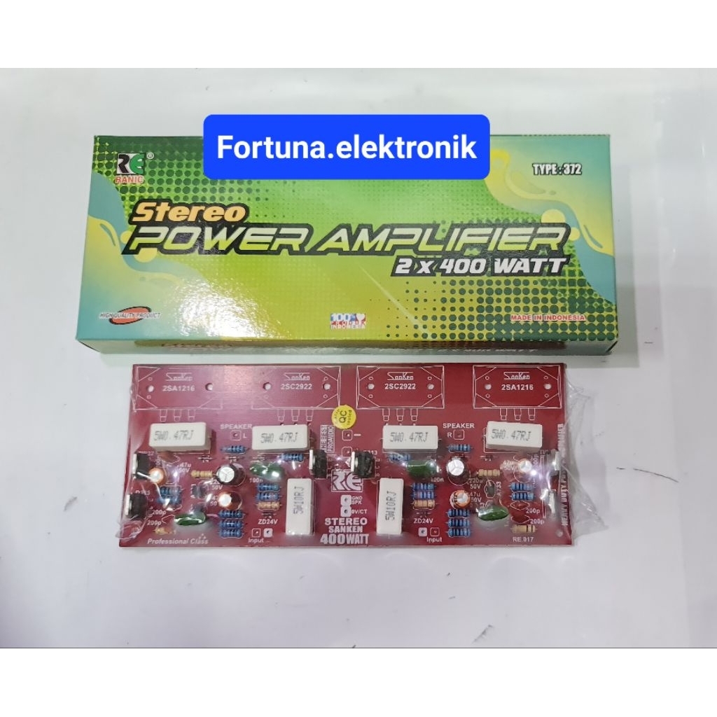 RANIC POWER AMPLIFIER 2X400 WATT STEREO RANIC TYPE(372)