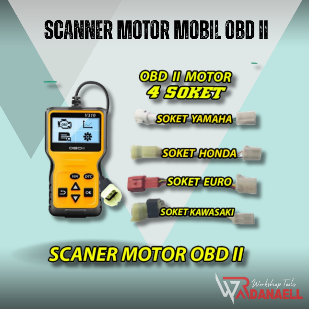 Scanner Motor Yamaha OBD II untuk motor OBD 2