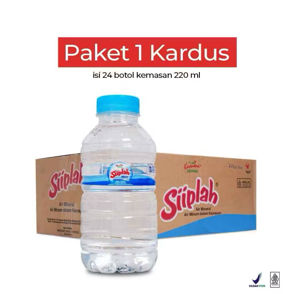 

Siiplah Air Mineral 220ml x 24 pcs