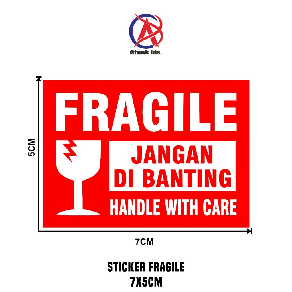 

Stiker fragile 7x5 (100 pcs)