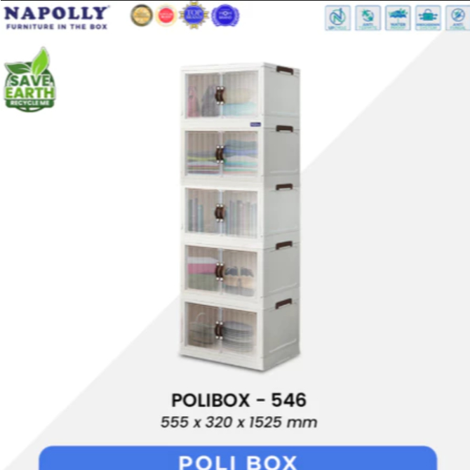 Lemari/Rak Polibox 546 Napolly 5 Susun