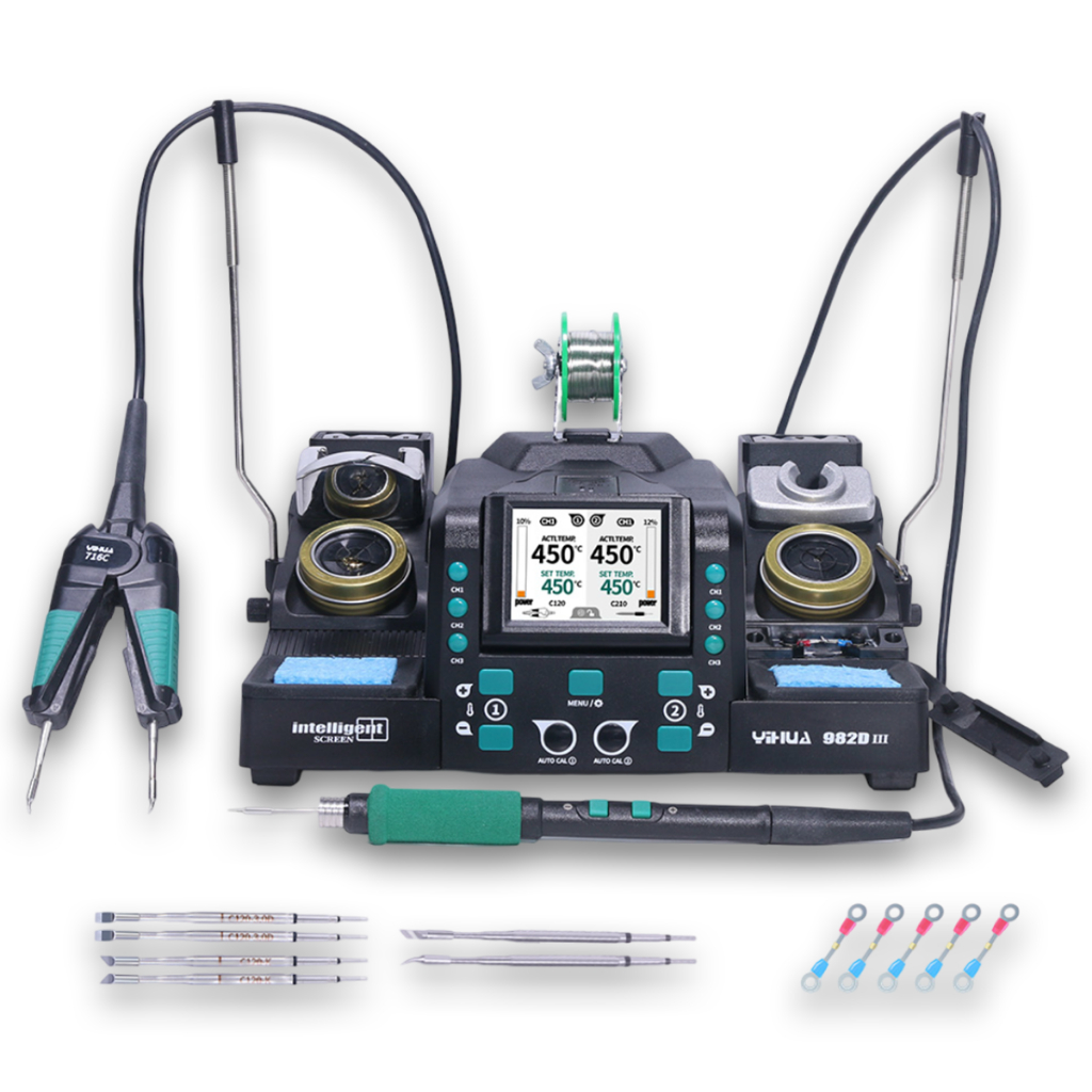 SOLDER STATION YIHUA 982D-III (TWEEZERS+210) ORIGINAL