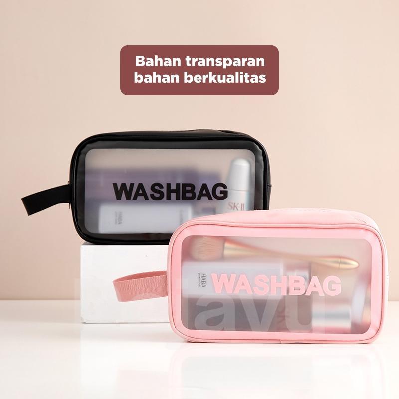 Pouch Travel Makeup Anti Air Tas Kosmetik Organizer Traveling Transparan Bag Alat Mandi Tas Kosmetik