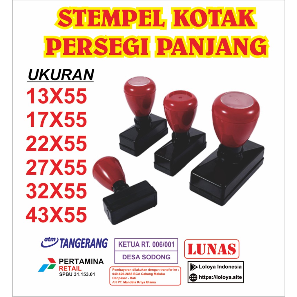 

STEMPEL FLASH CUSTOM FREE TINTA / Stempel Custom