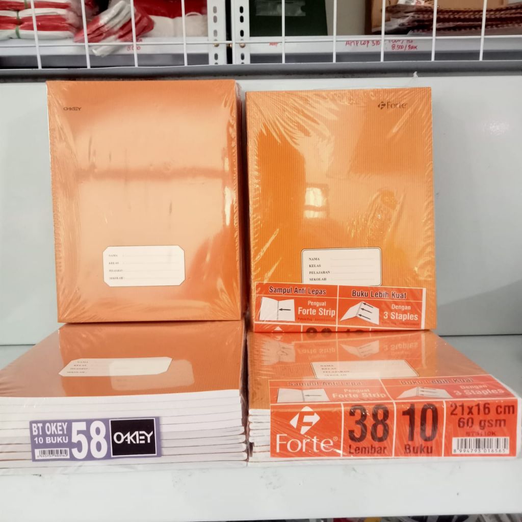 

1 Pak Buku Tulis cover coklat isi 10 Buku Tulis