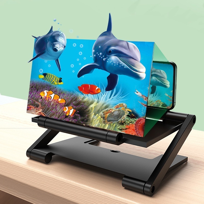 Evergreeeen [ Bisa ] Pembesar Layar Hp 3D Original Ponsel Untuk Nonton Android 10 Inch Hp Layar