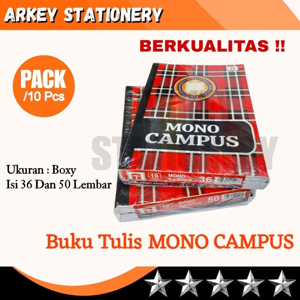 

BUKU TULIS MONO CAMPUS 50 & 36 LEMBAR / BUKU TULIS BOXY CAMPUS