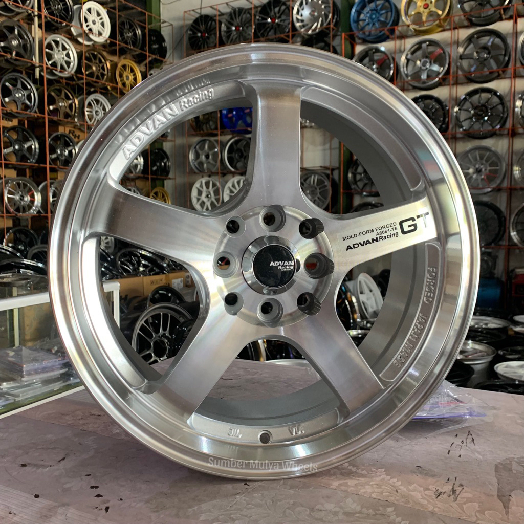 (1pc) Velg R16 Advan GT. Sumber Mulya Wheels. Velg mobil. toko velg Semarang. Velg ban Semarang