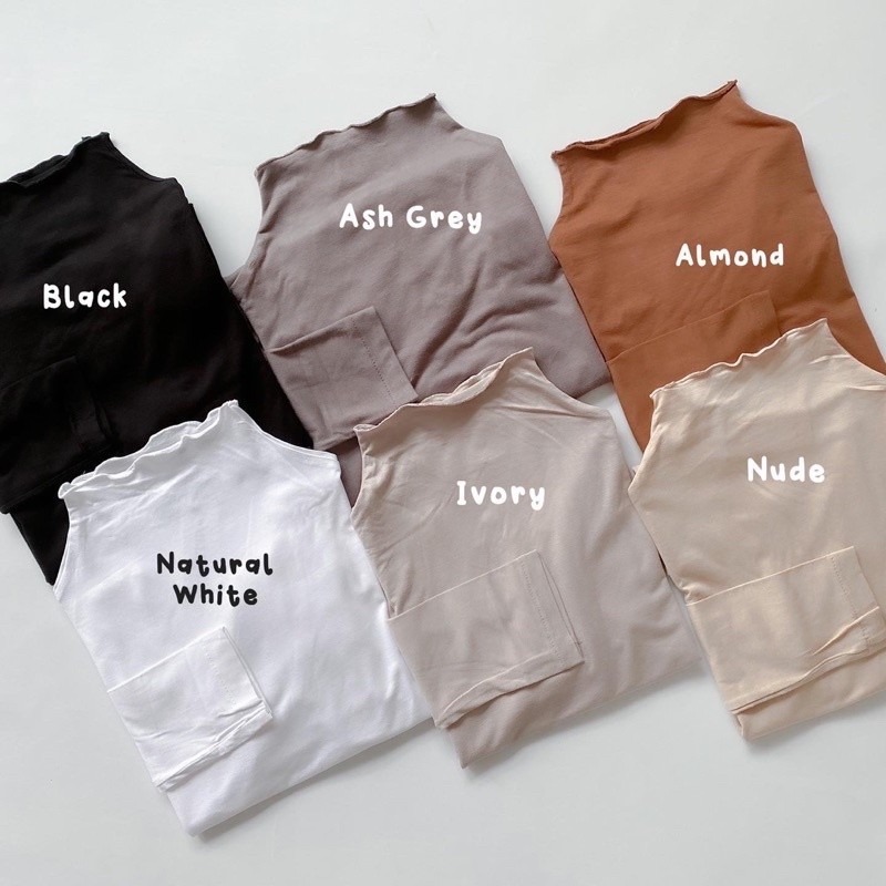 Inner Manset Kaos Dalaman Premium Rayon Wanita Jumbo SlimFit by Deloza