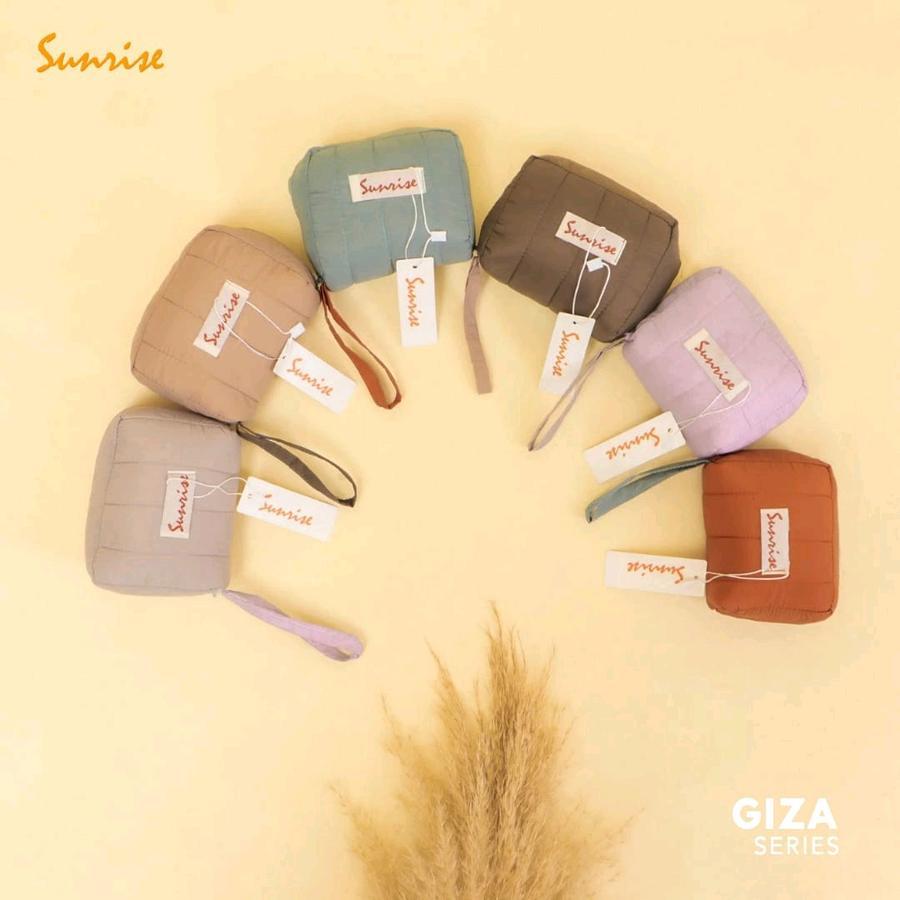 DISKON MUKENA SUNRISE GIZA Mukena Travel Parasut Sutra With Pouch Sajadah