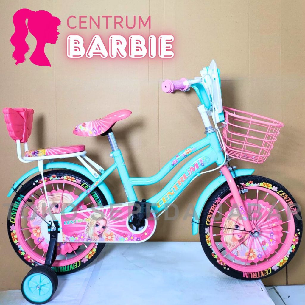Sepeda Anak Barbie Centrum 16 Inch Ban Pompa Boncengan Musik