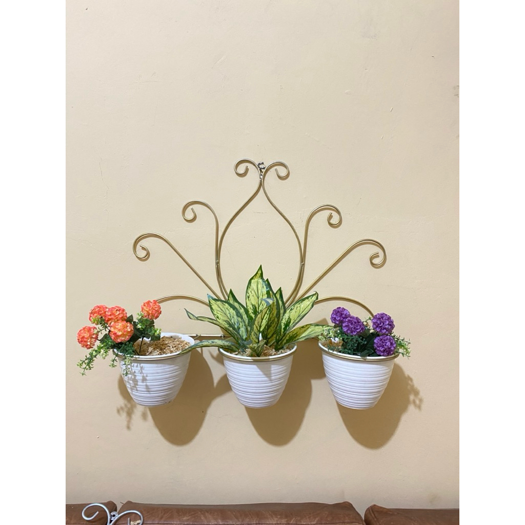 Termurah  Finishing Galvanis Bukan Cat  Tidak Akan Karat Standing Pot Tempel Tembok M Lurus Diameter