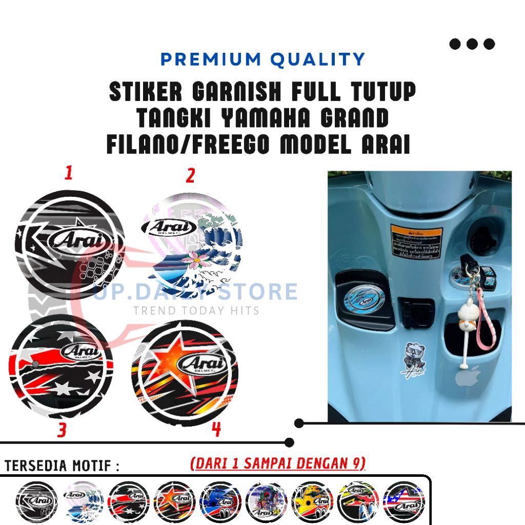 Garnish Tangki Yamaha Grand Filano Model Thailand