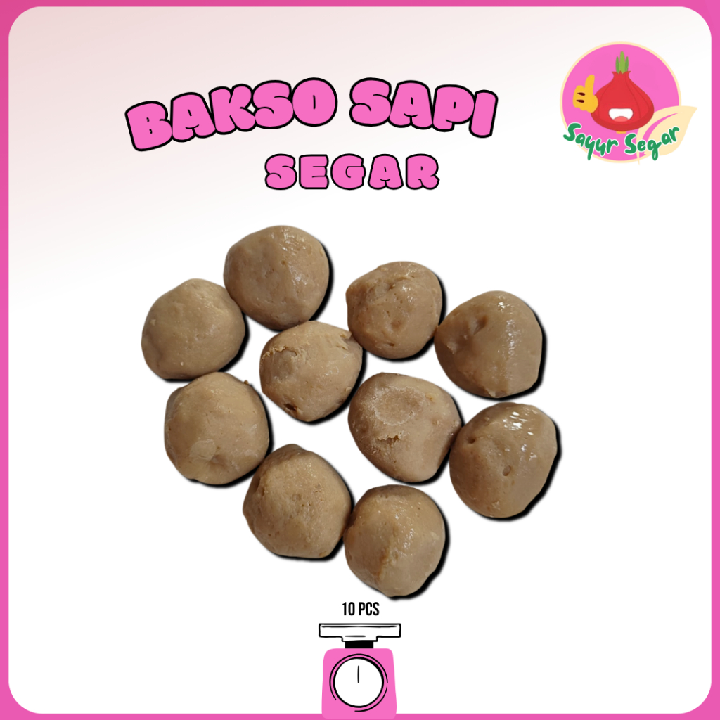 

Sayur Segar - Bakso Sapi Kombinasi 10pcs / Meatball
