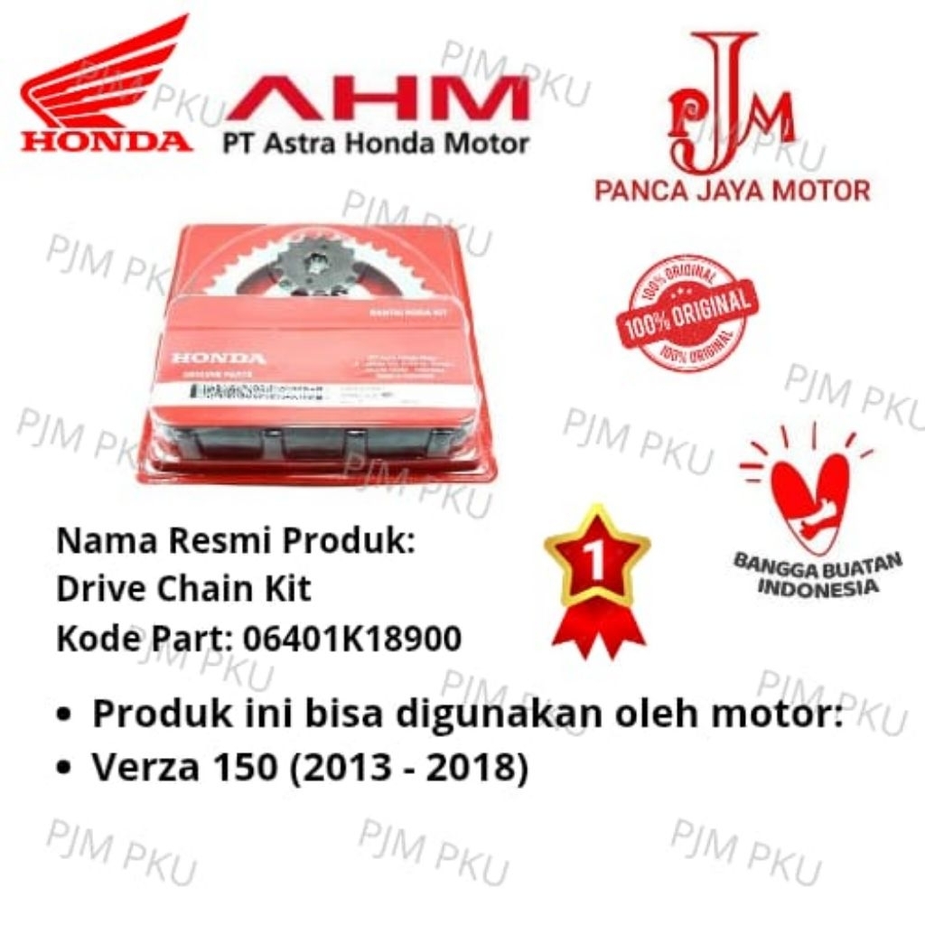 Rantai honda motor honda verza 150