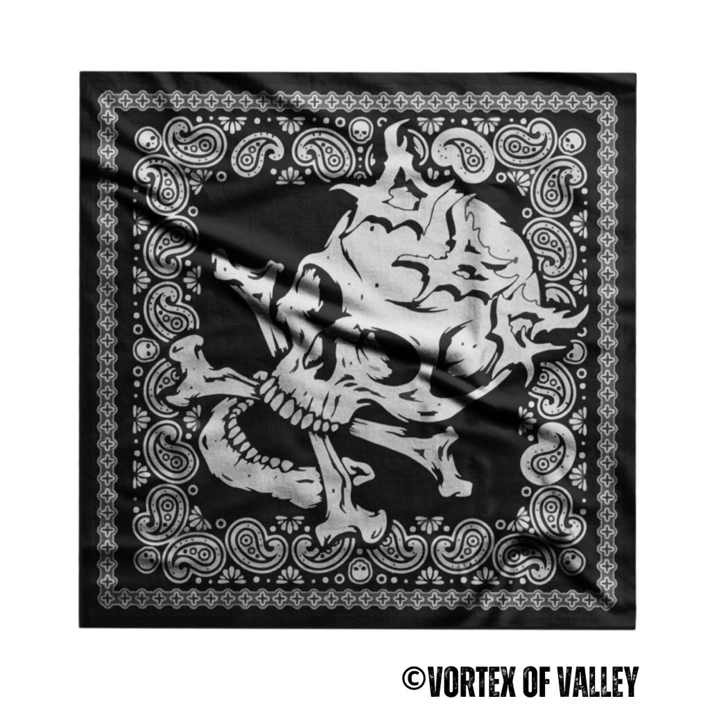 VoV - Slayer Bandana Syal Scarf Mask Premium Motif Tengkorak Skull DBC