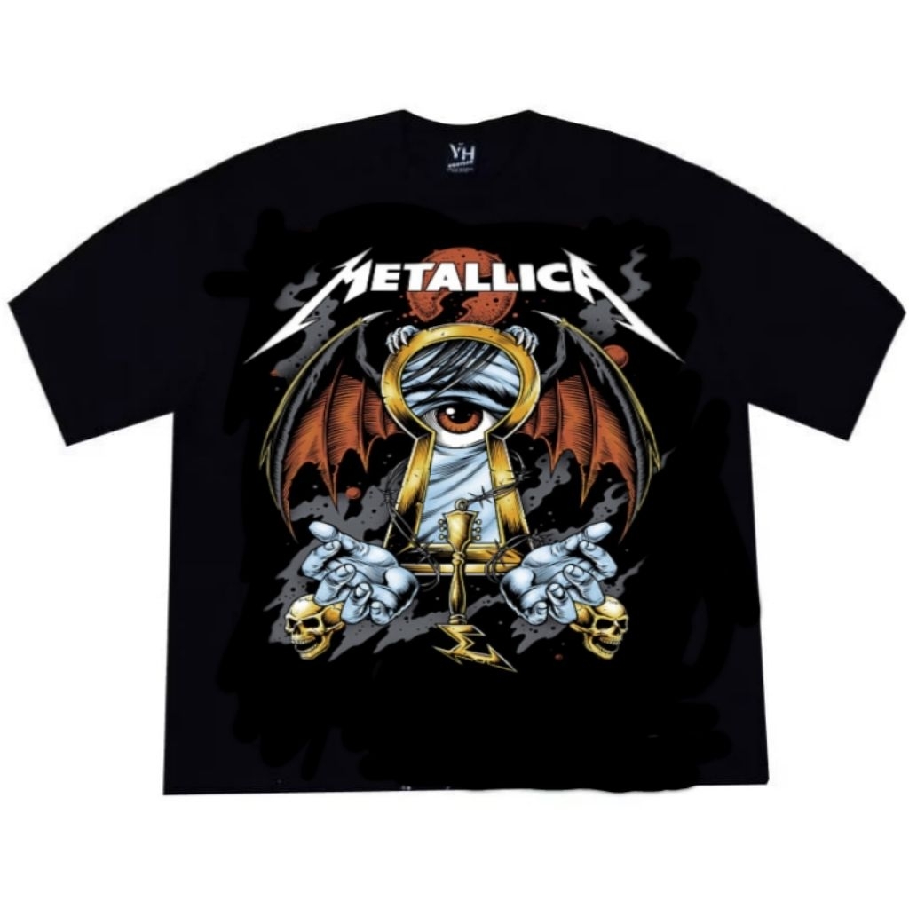 METALLICA KAOS BAND VINTAGE BLACK