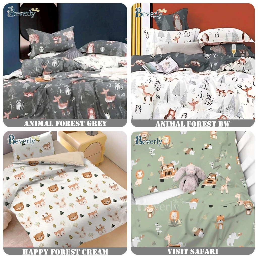 SPREI BEVERLY ANAK MOTIF ANIMAL KOLEKSI TERBARU I
