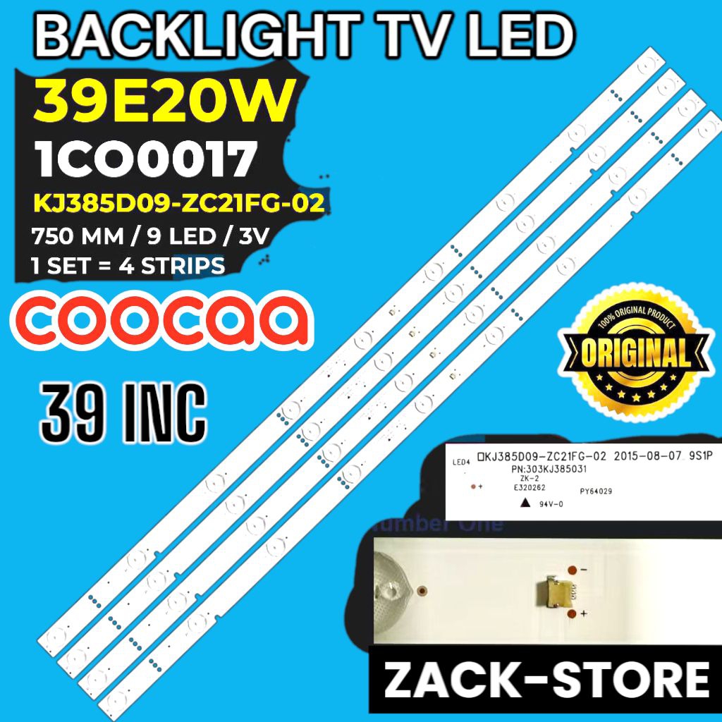 BACKLIGHT TV LED COOCAA 39 INC 39E20W LAMPU BL COOCAA 39 E20W 39E 20W
