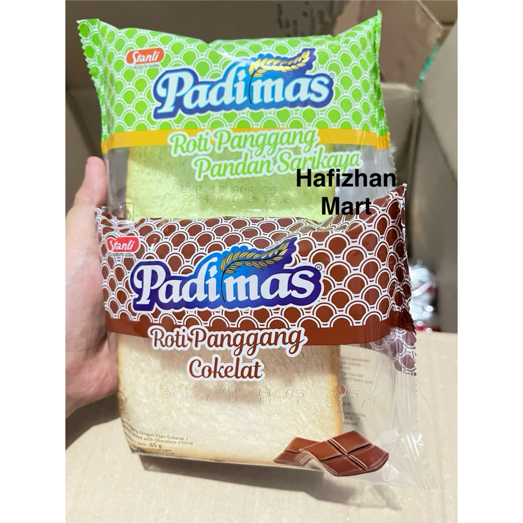

padimas roti panggang rasa pandan & coklat