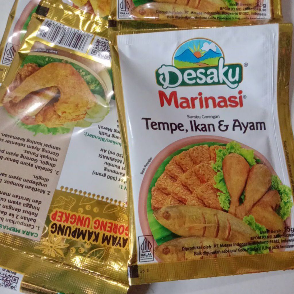 

Desaku Marinasi Tempe, Ikan & Ayam