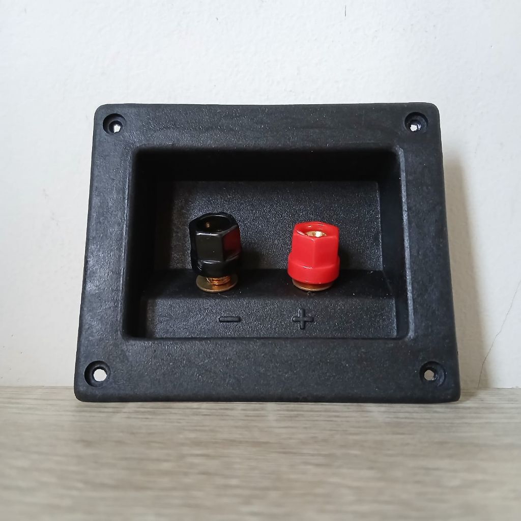 Terminal Box Speaker Kotak Terminal Speaker PVC Binding Post Merah Hitam Terminal Kotak Plastik Term