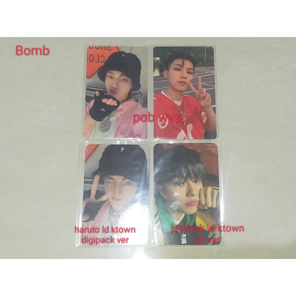 [SALE] PHOTOCARD TREASURE - BOMB POB WVS/LD KTOWN DIGIPACK/LD KTOWN PB VER