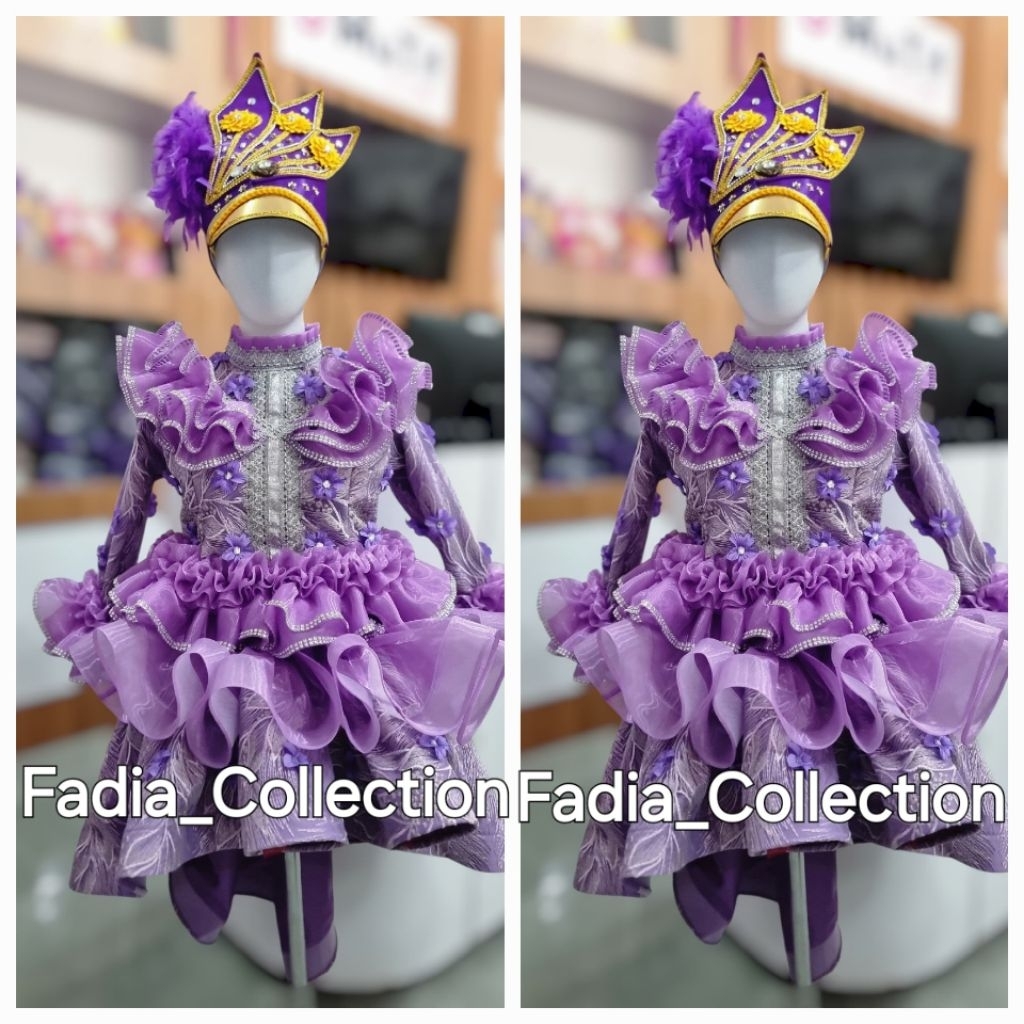 BAJU MAYORET UNGU LILAC SILVER/KOSTUM MAYORET UNGU LILAC/BAJU MAYORET TERBARU/KOSTUM MAYORET CANTIK/