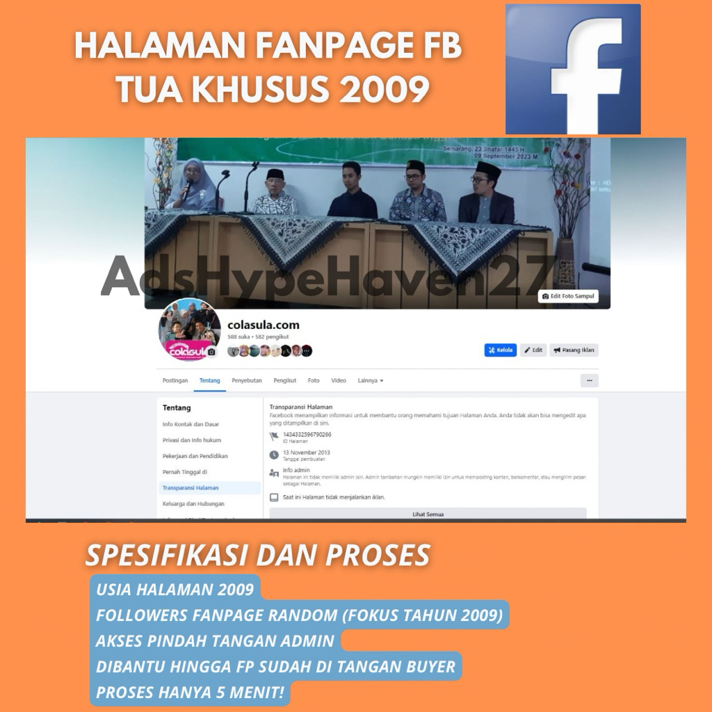 Halaman Fanspage Facebook Tua/Old 2009 Langka