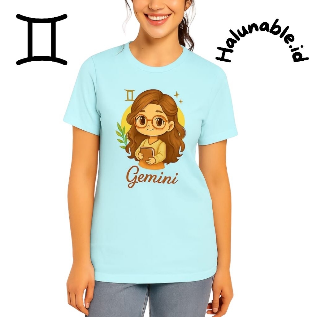 Kaos Tshirt Zodiak Gemini (Premium) Halunable