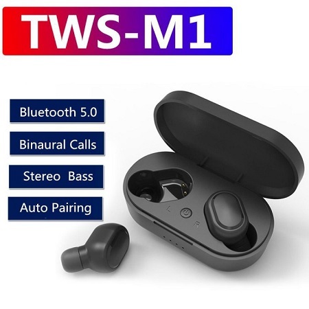 Headset Bluetooth TWS-M1 True Wireless Headset TWS M1 Earphone