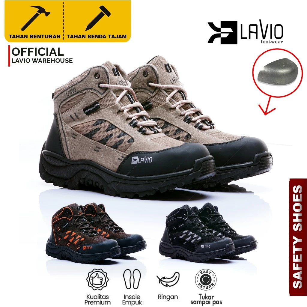 Sepatu Safety Boots Original Lavio Axel Best Seller