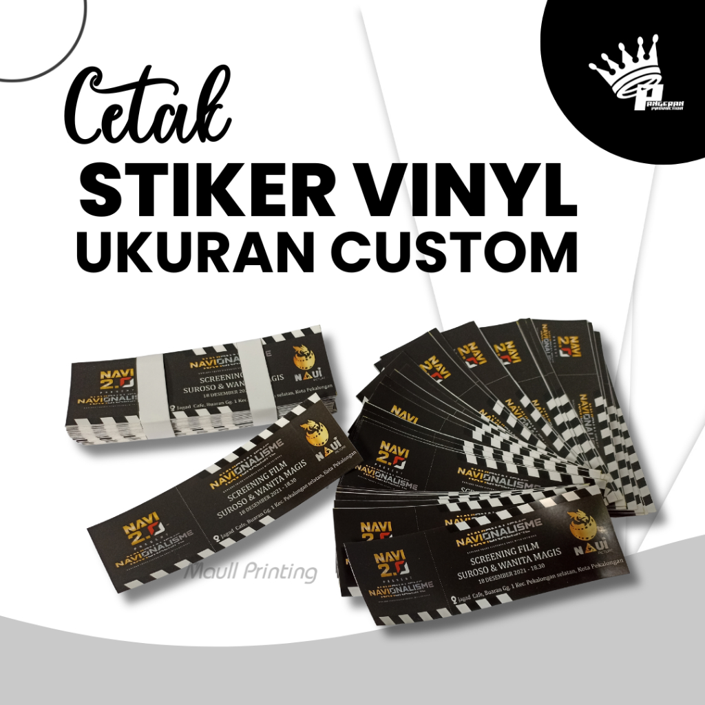 

[BACA DESKRIPSI DULU] CETAK STIKER VINYL UKURAN CUSTOM