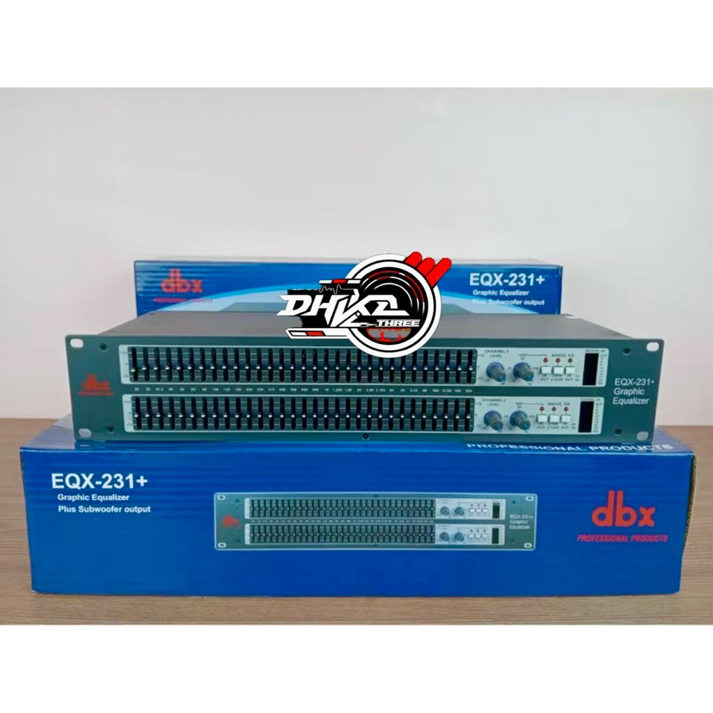 EQUALIZER DBX EQX 231+ SUB WITH HPF LED ORIGINAL / Equalizer Dbx Eqx 231+ Sub With hpf Original / eq