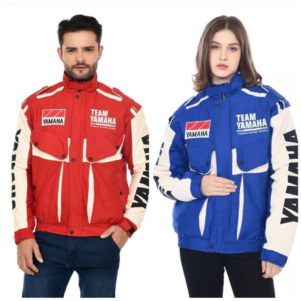 Jaket Yamaha YRT Racing Team Untuk Pengguna Motor Rx king Nmax Xmax Fazzio Logo Bordir