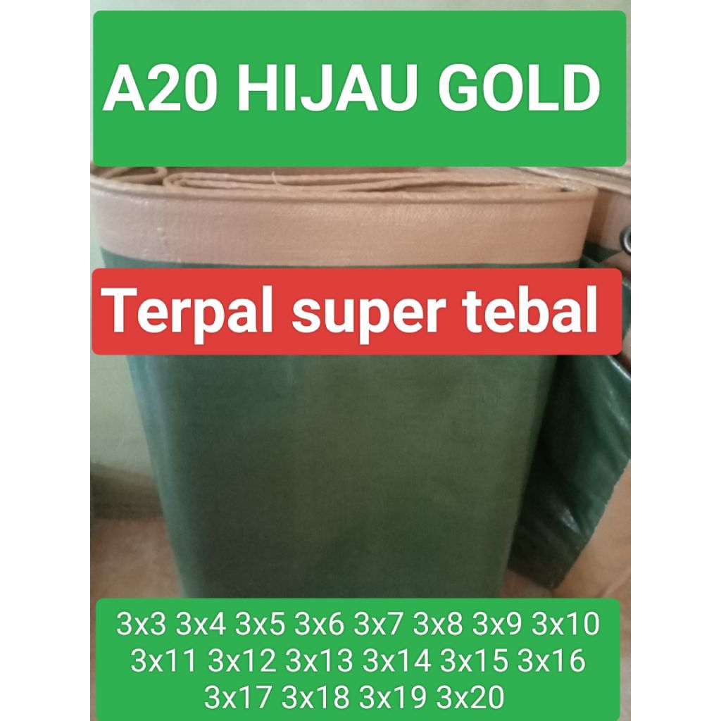 Terpal A20 HIJAU GOLD