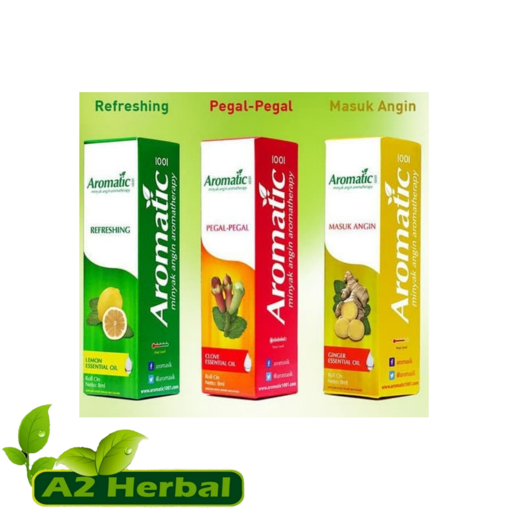 Aromatic 1001 | Minyak Angin Aromatheraphy | Roll-On 8ml ORIGINAL
