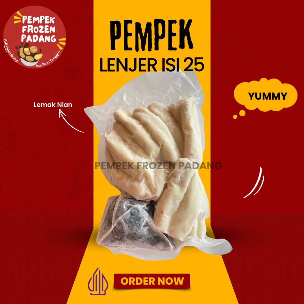 

PEMPEK PALEMBANG FROZEN ISI 25 LENJER