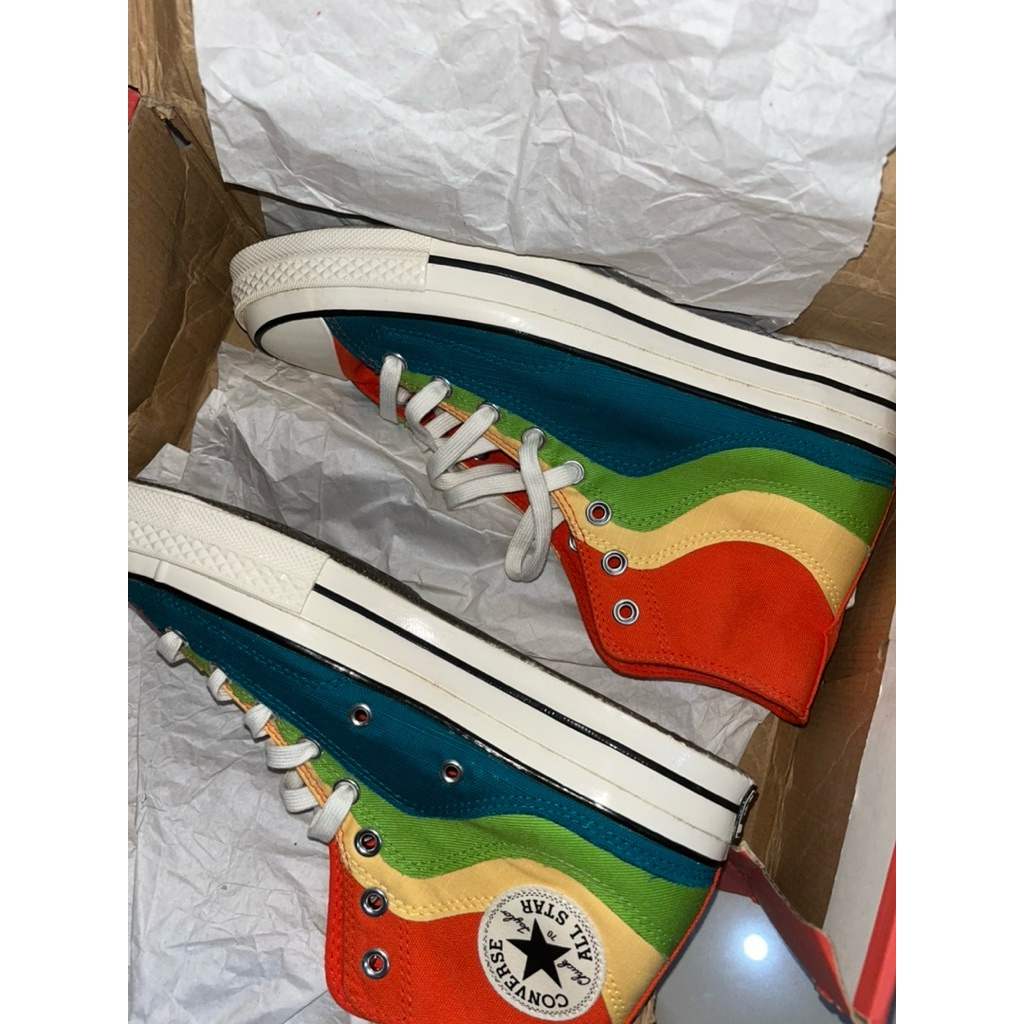 sepatu converse chuck 70 hi bright poppy citron