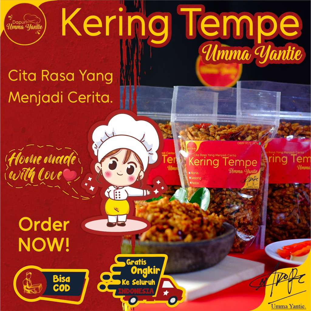 

Oreg Tempe Kering 250 Gram Tempe Oreg Gurih Lezat Asli Home Made Halal Dapur Umma Yantie